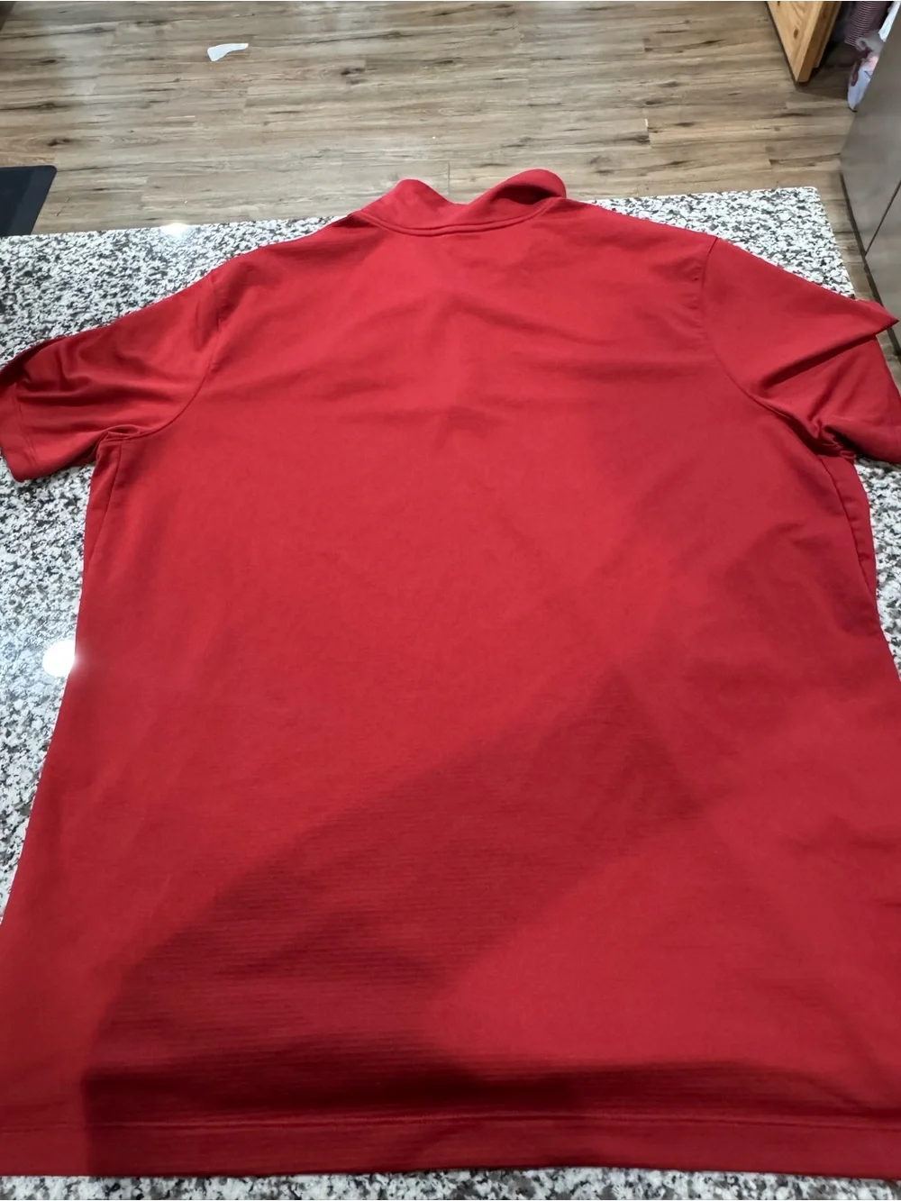 Nike Men’s Red Short-Sleeve Performance Polo with Embroidered Logo Texas Rangers